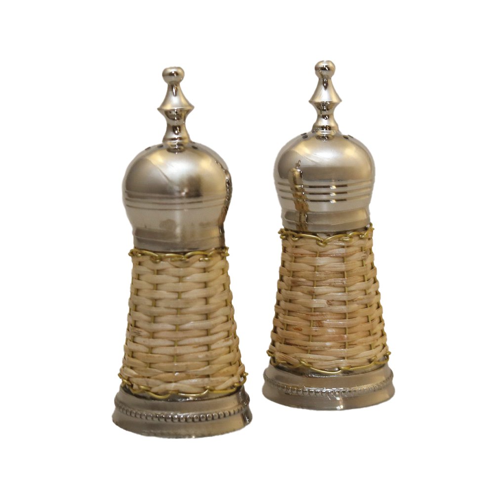 Duo Salière  et Poivrière en osier 