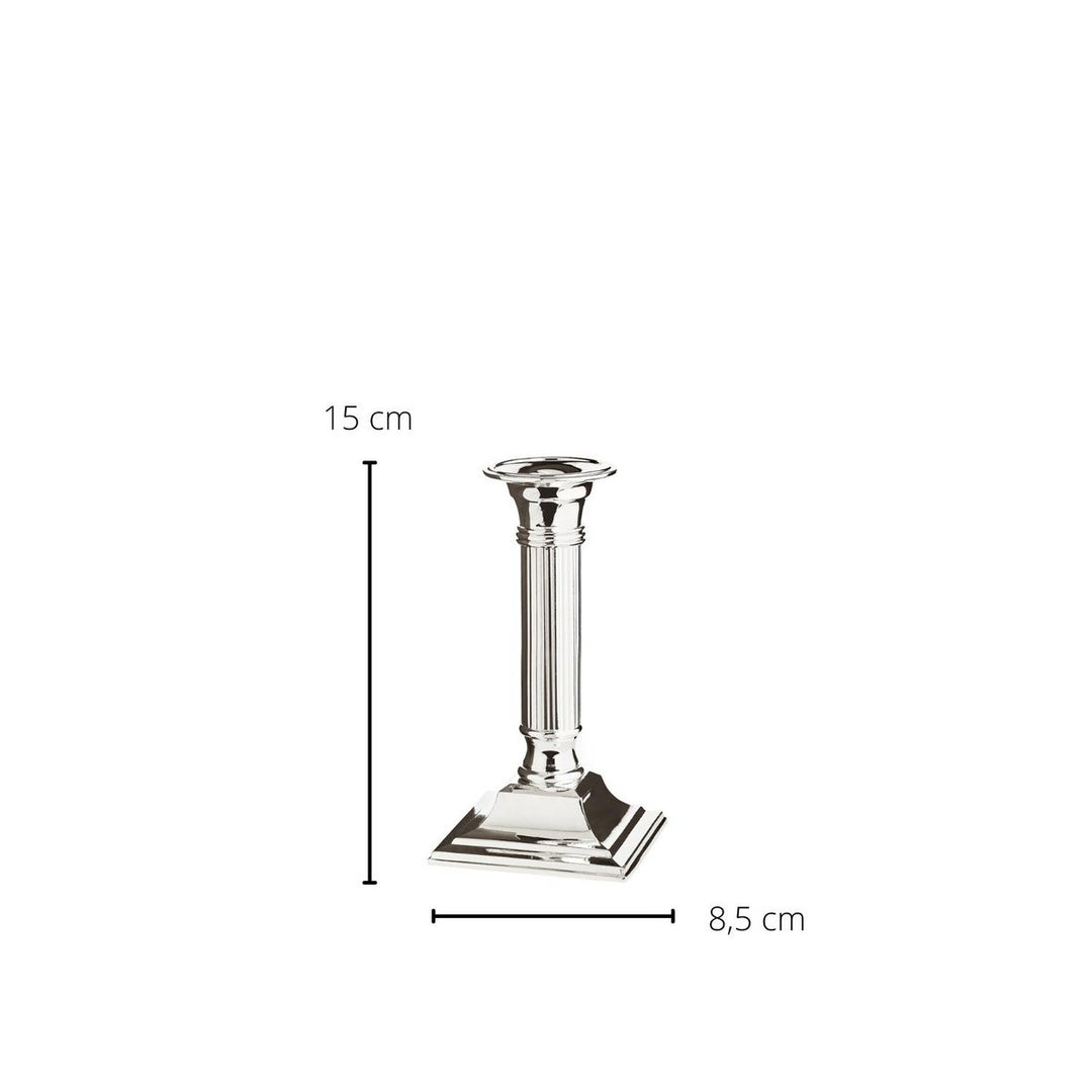 EDZARD Lincoln H15 cm | Bougeoir tige cannelée 