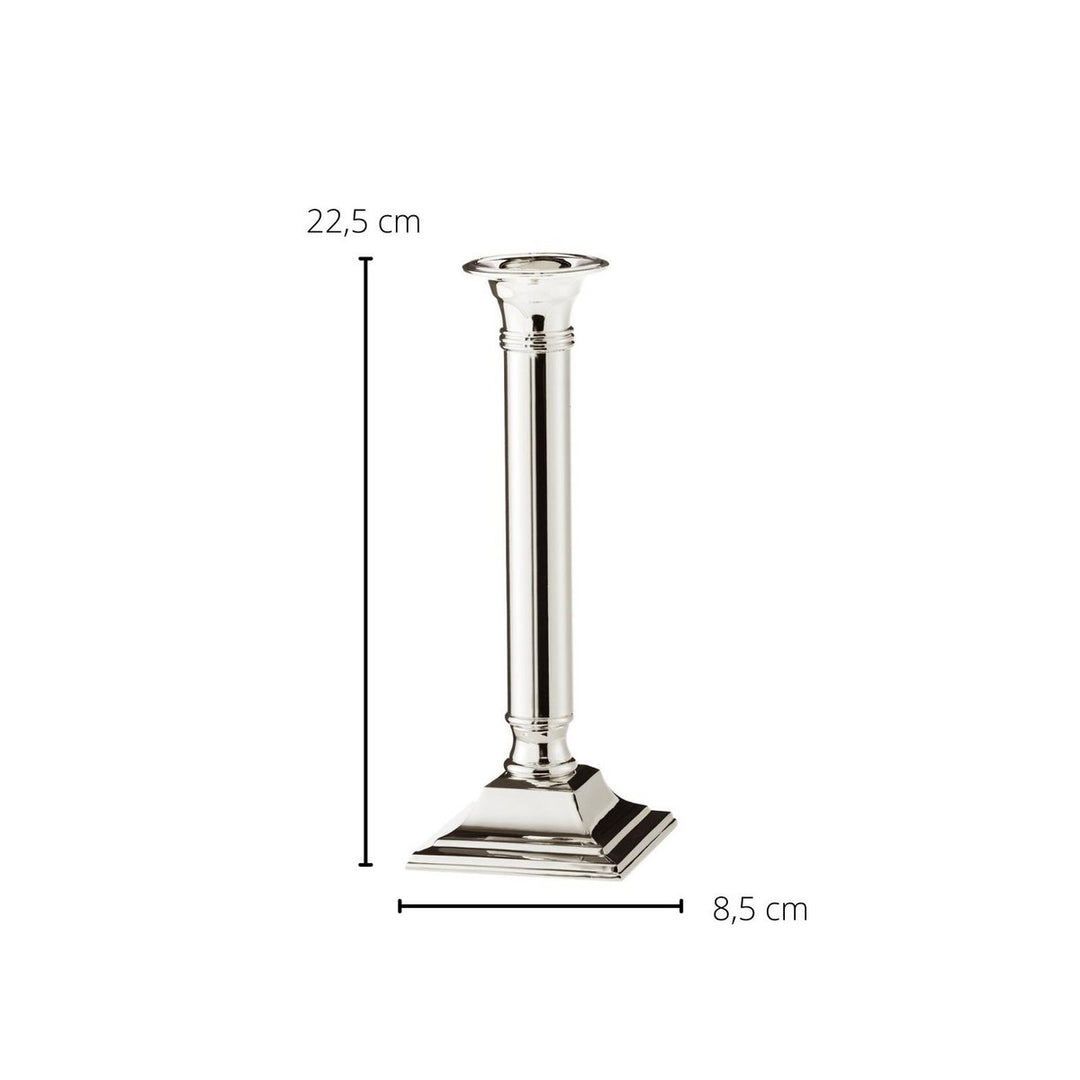 EDZARD Lincoln H 23 cm  Bougeoir Argenté 