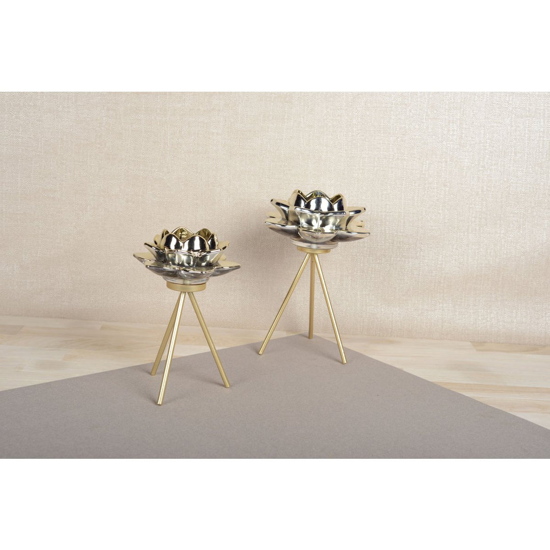 FLEUR PHOTOPHORE EN VERRE