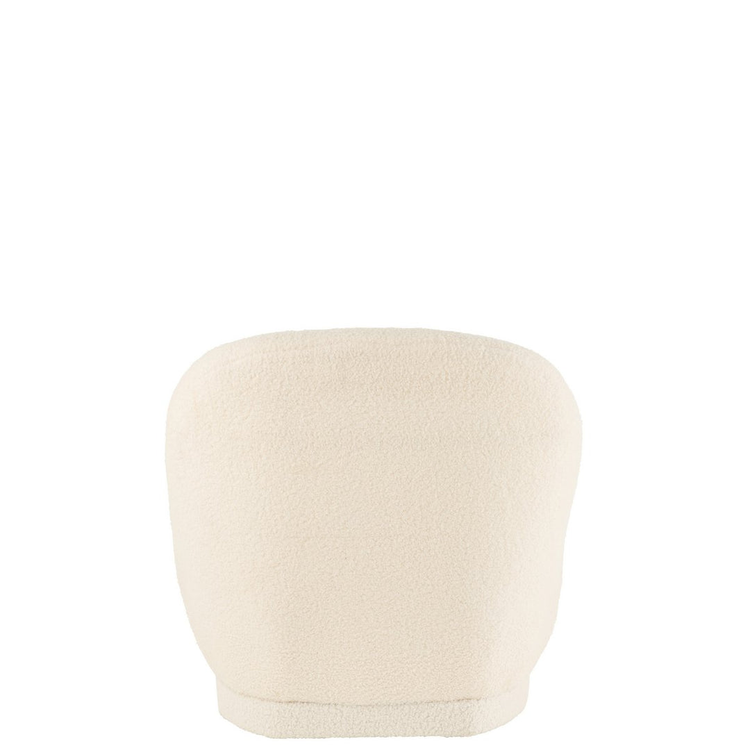 Fauteuil Teddy Bouclé  Blanc