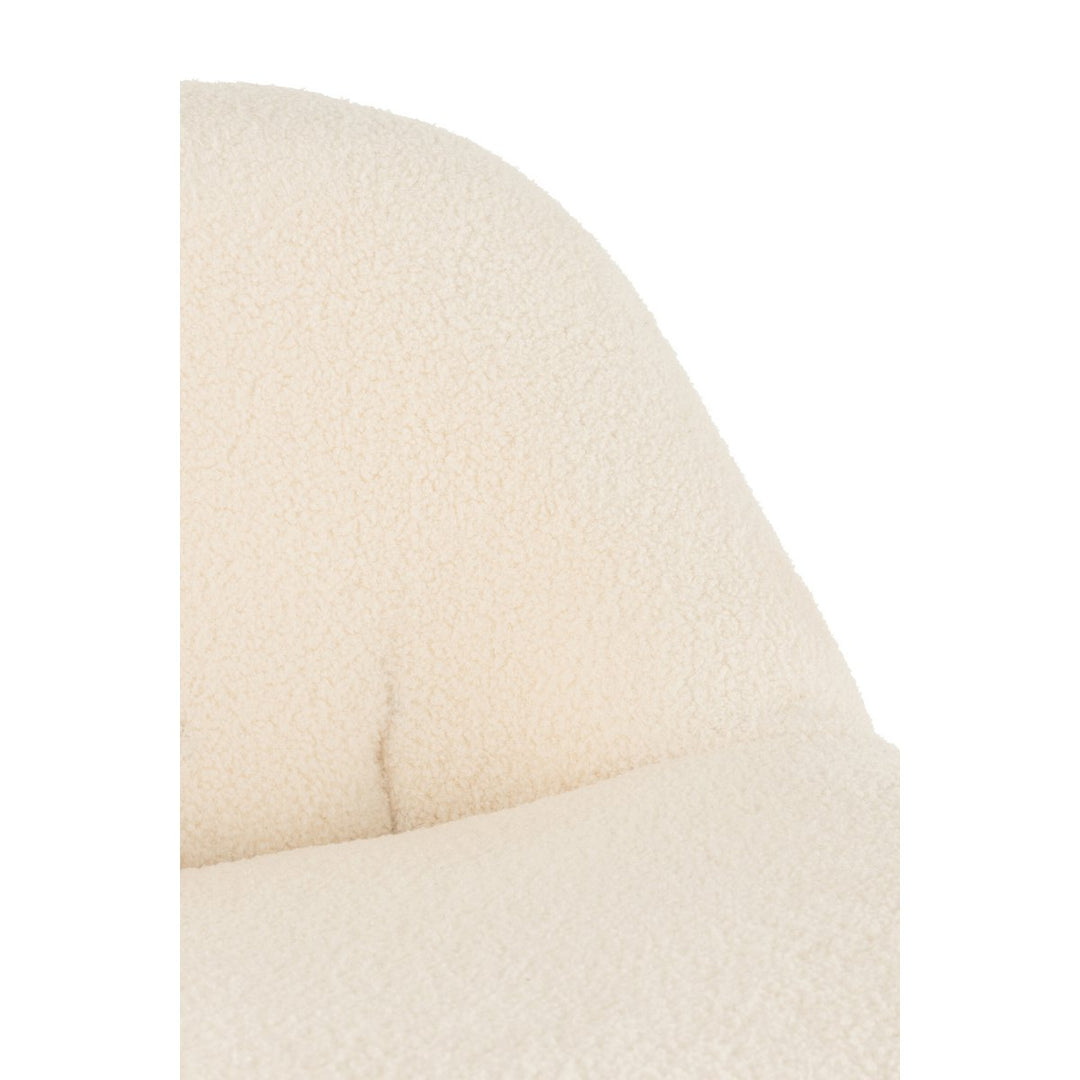 Fauteuil Teddy Bouclé  Blanc super cozy