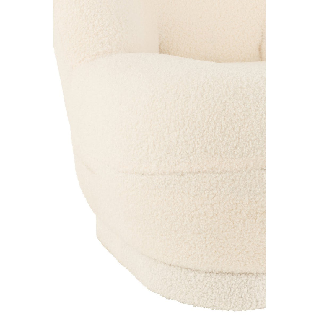 Fauteuil Teddy Bouclé  Blancs