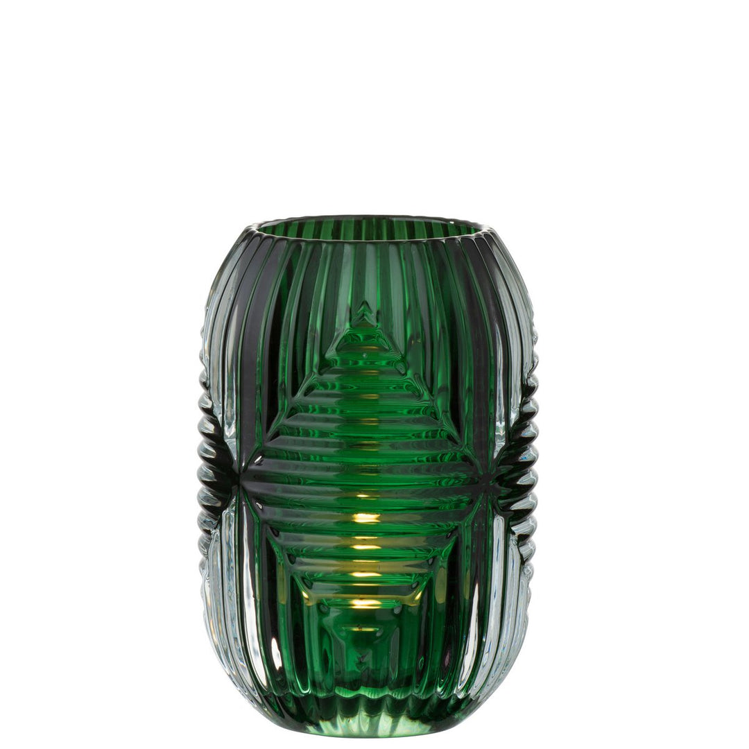 GATSBY | ART DECO PHOTOPHORE VERRE VERT  EMERAUDE