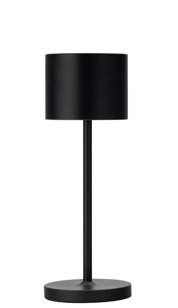 Lampe tahiti noir Rechargeable sans fil Tahiti LED 26 cm pour Horeca