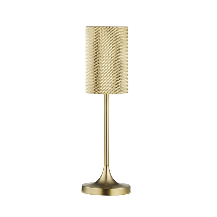 Cayman Micro Champagne & NurlingRE H 20 cm- Lampe de table rechargeable sans fil pour restaurant & hôtel