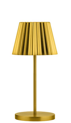 Set de 6 lampes Dominica Dorée h26 cm avec Multi chargeur