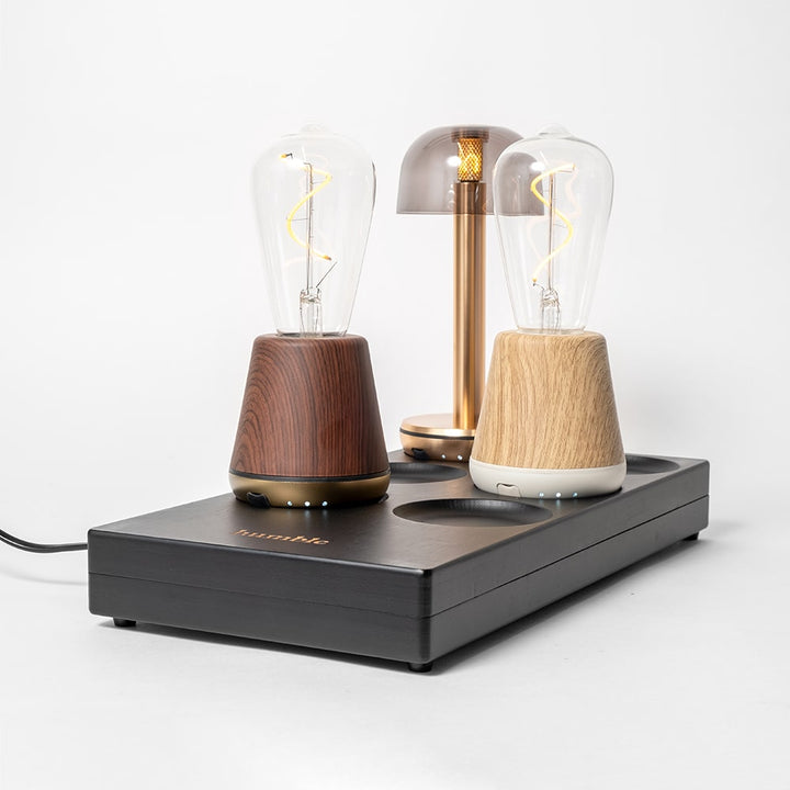 Station de charge pour 6 lampes Humble Lights - Chargeurs sans fil en bambou Humble