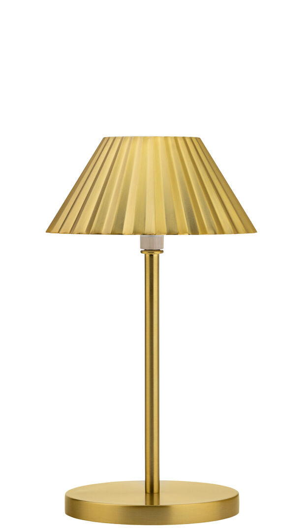 Set de 6 Lampes Rechargeables sans fil Aruba H23 cm - Dorée Brossé