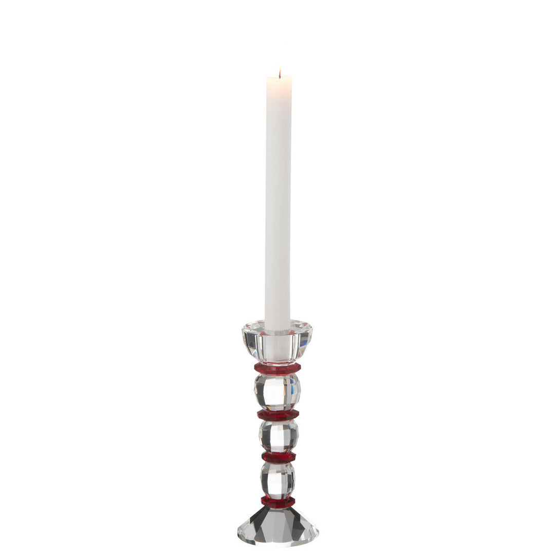 J-Line Bougeoir Annie Crystal Rouge/Transparent P