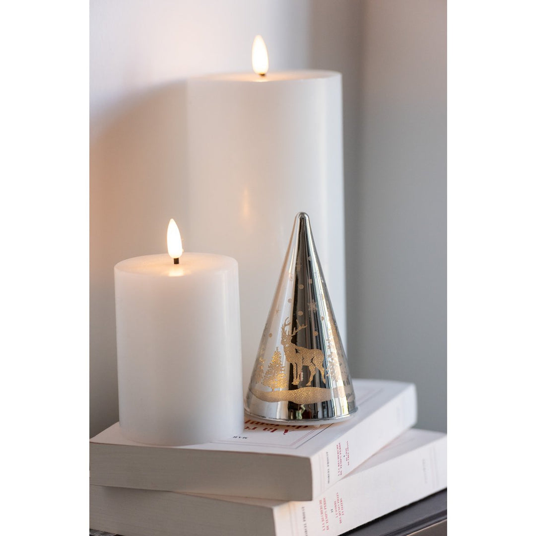 J-Line Bougie Led Blanc H13 sans flamme