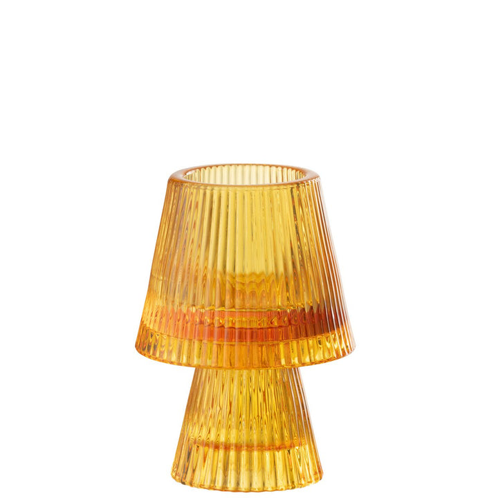 J-Line Chandelier Chapeau Verre Orange