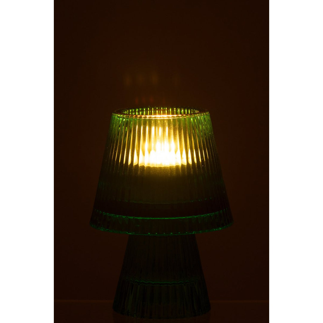 J-Line Chandelier Chapeau Verre VERT 