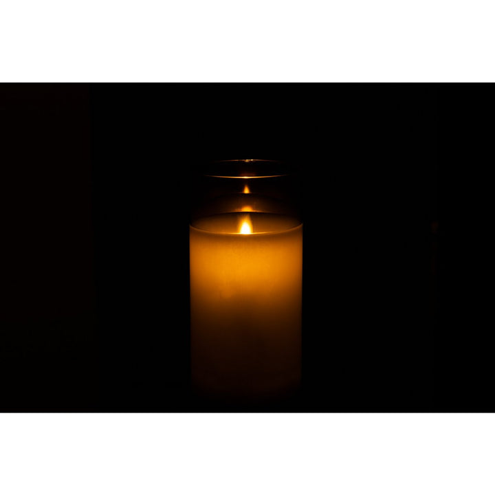 J-Line Lampe Led Brillante Verre Gris 