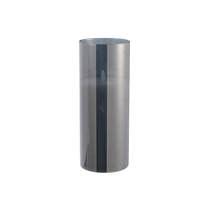 J-Line Lampes Led Brillante Verre Gris 