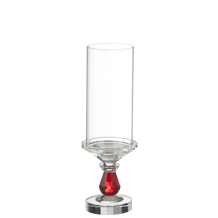 J-Line Photophore Marie Crystal Rouge/Transparent 