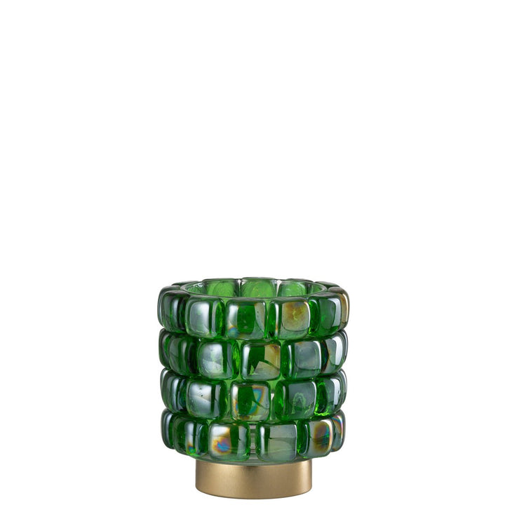 J-Line Photophore  Mosaique Verre Vert 