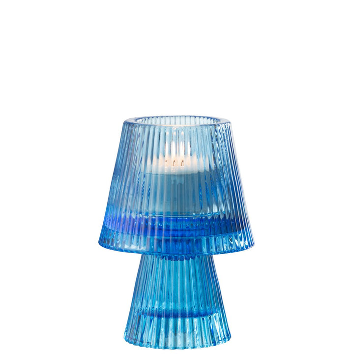 J-Line bougeoir  Chapeau Verre bleu