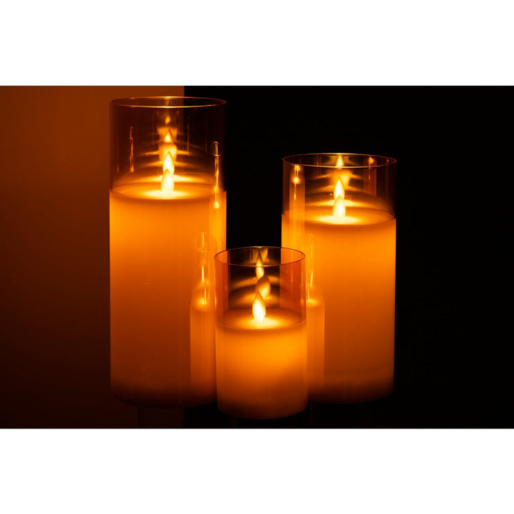 J-Line photophores Led Brillante Verre Or