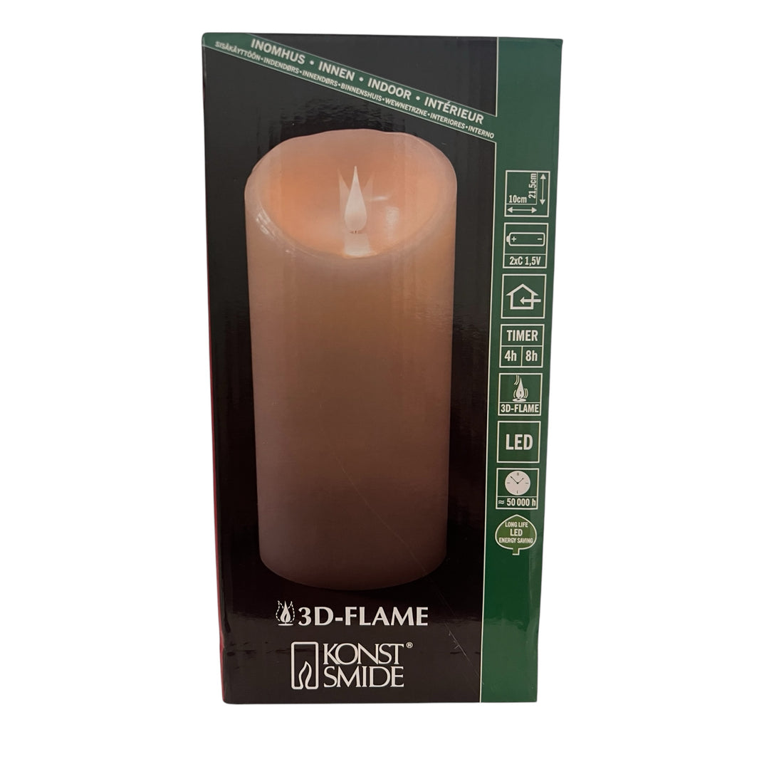 KONSTMIDE BOUGIE LED 3D-FLME 21,5 cm
