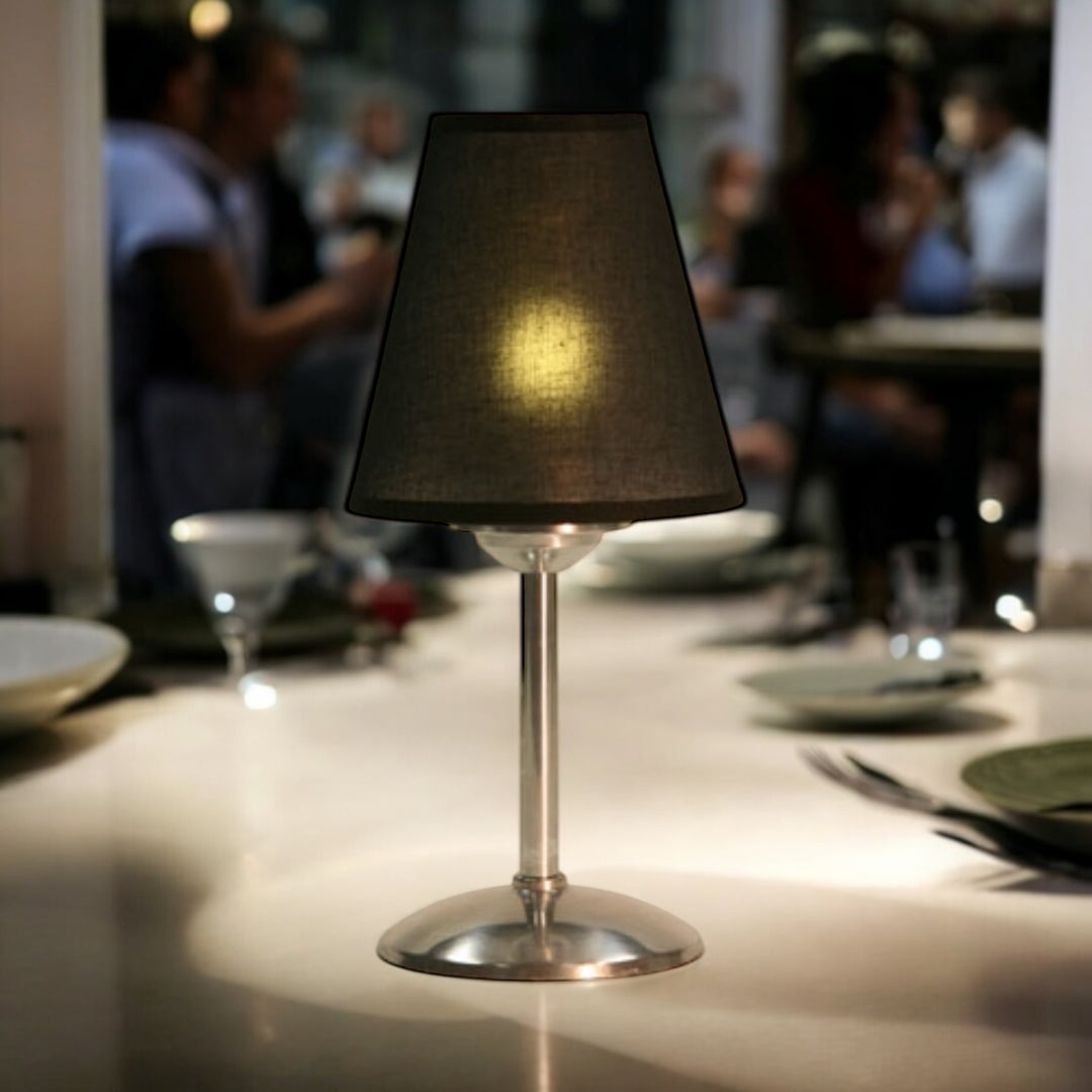 LAMPES ALUMINIUM  SANS FIL BISTROT POUR HORECA