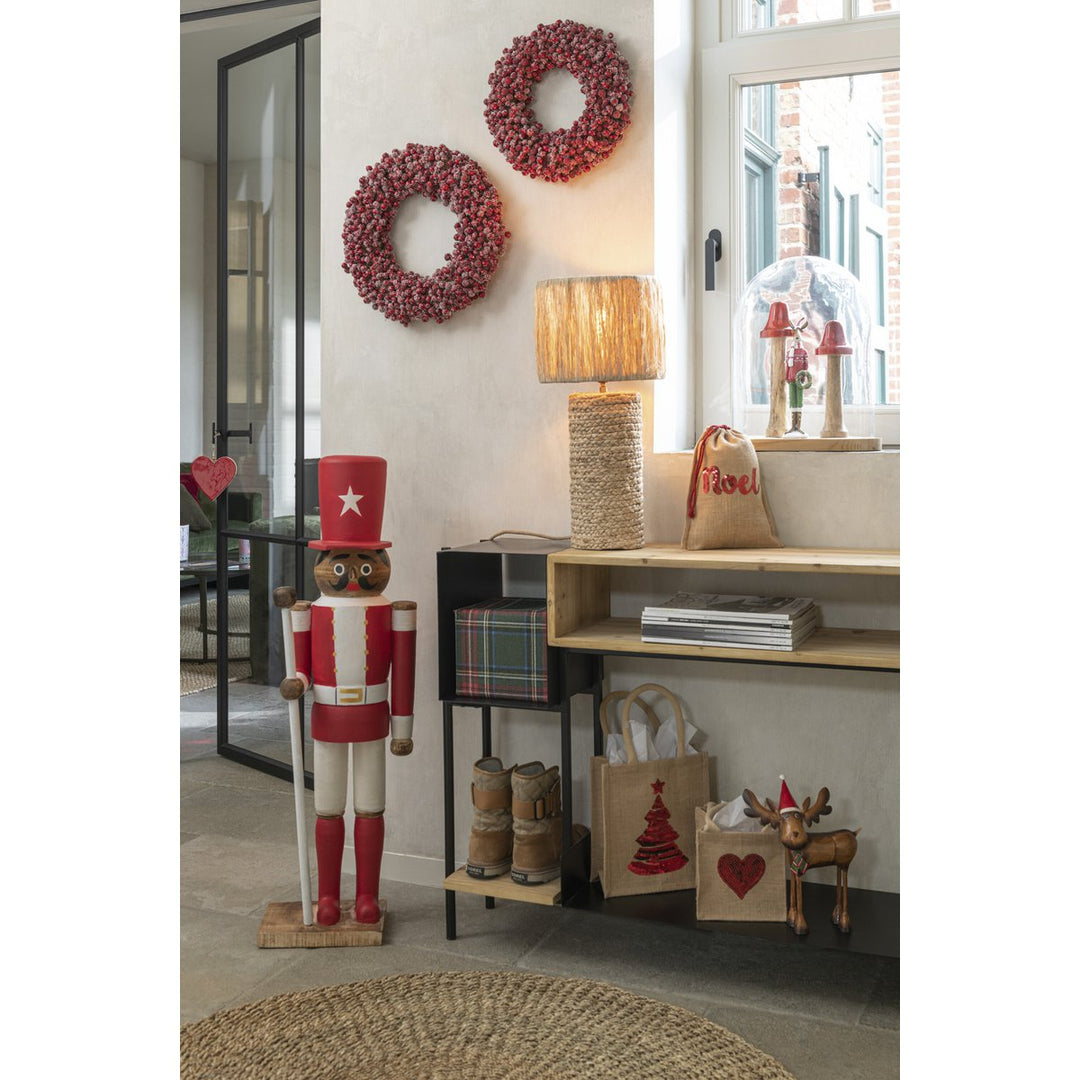 LAMPE Lampe de table J-Line Feuilles de bananier - jute - naturel