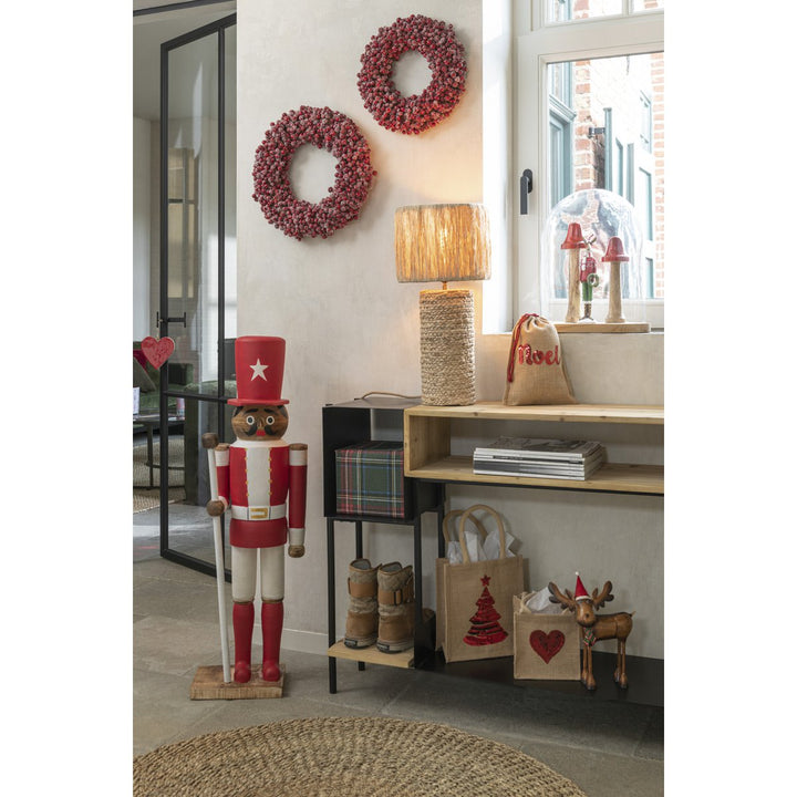 LAMPE Lampe de table J-Line Feuilles de bananier - jute - naturel