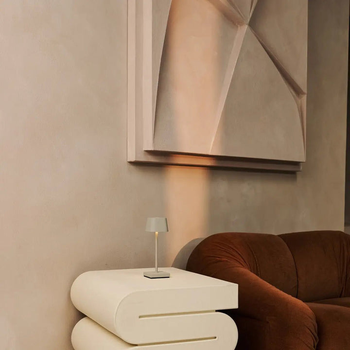 LAMPE Mini Gris Ombré & 1 station de charge Qi