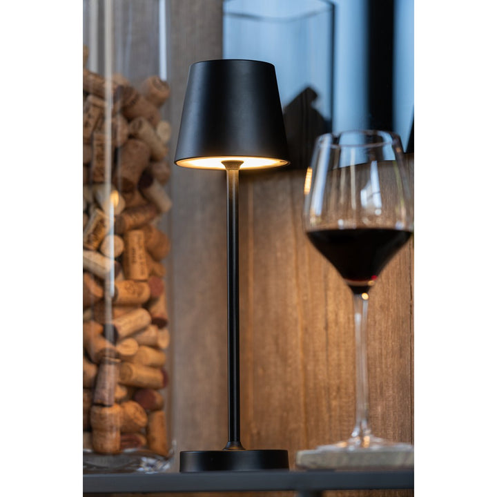 LAMPE SANS FIL RECHARGEABLE USB METAL NOIR