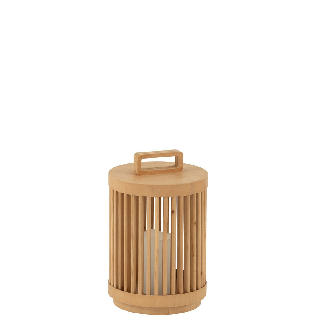 LANTERNE  EN BOIS LED