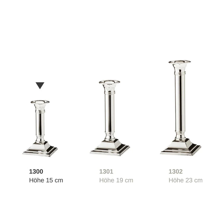 Lincoln H 15 cm | Bougeoir Argenté Anti-Ternissement