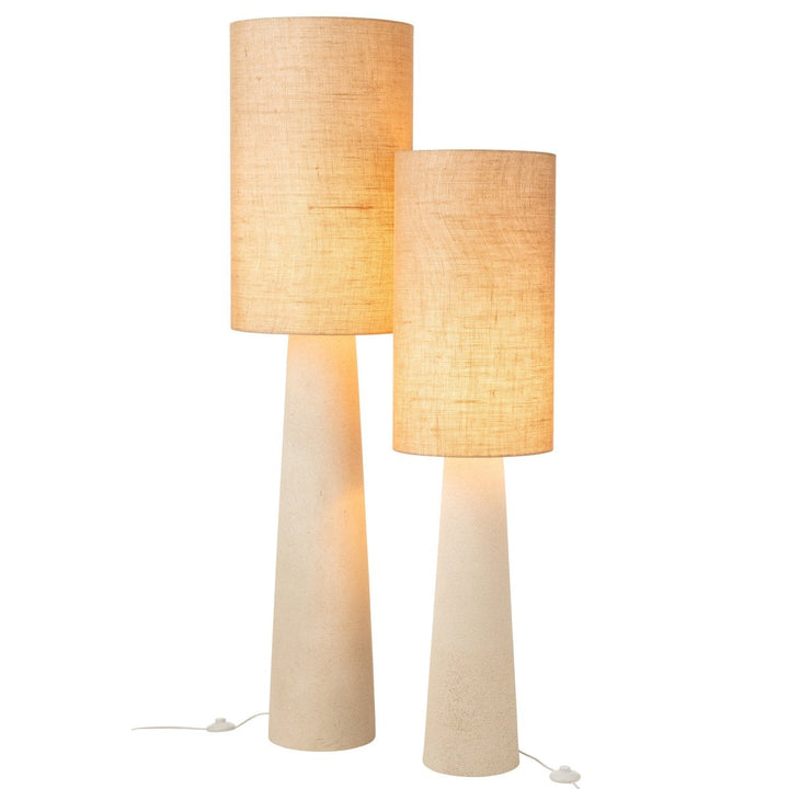 Lampadaire Ava - fibre de verre/jute - naturel - grand h168.5