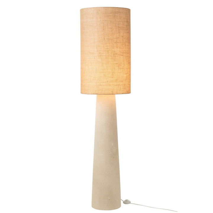 Lampadaire Ava - fibre de verre/jute - naturel - grand h168.5