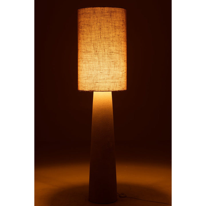 Lampadaire Ava - fibre de verre/jute - naturel - grand h168.5
