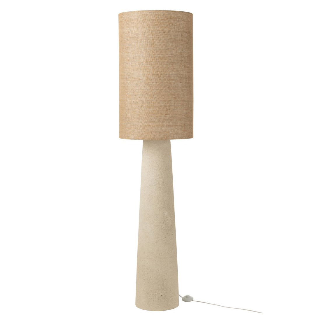 Lampadaire Ava - fibre de verre/jute - naturel - grand h168.5