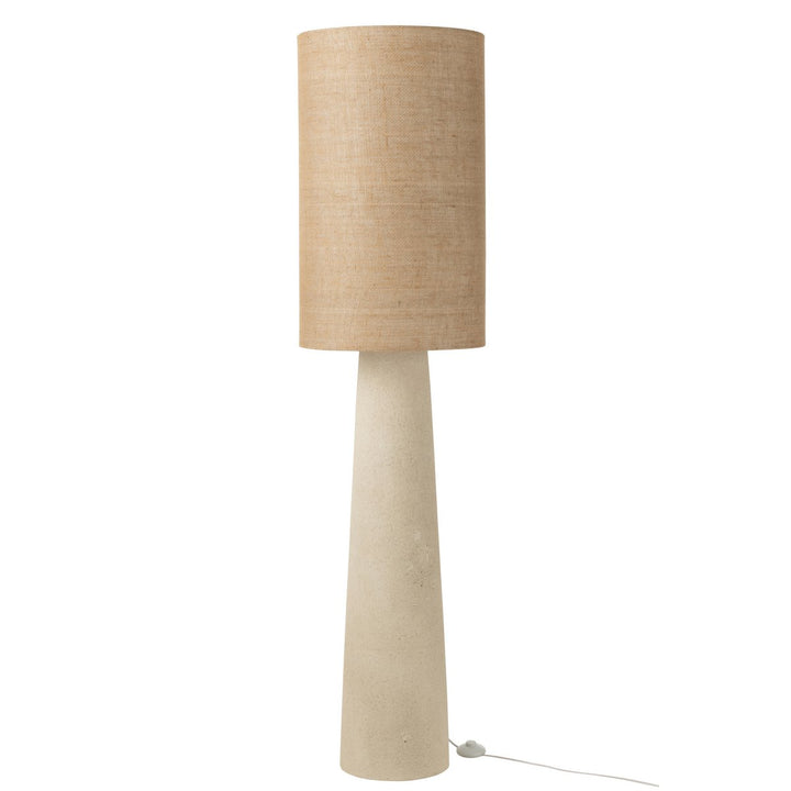 Lampadaire Ava - fibre de verre/jute - naturel - grand h168.5