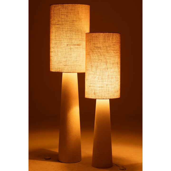 Lampadaire Ava - fibre de verre/jute - naturel - grand h168.5