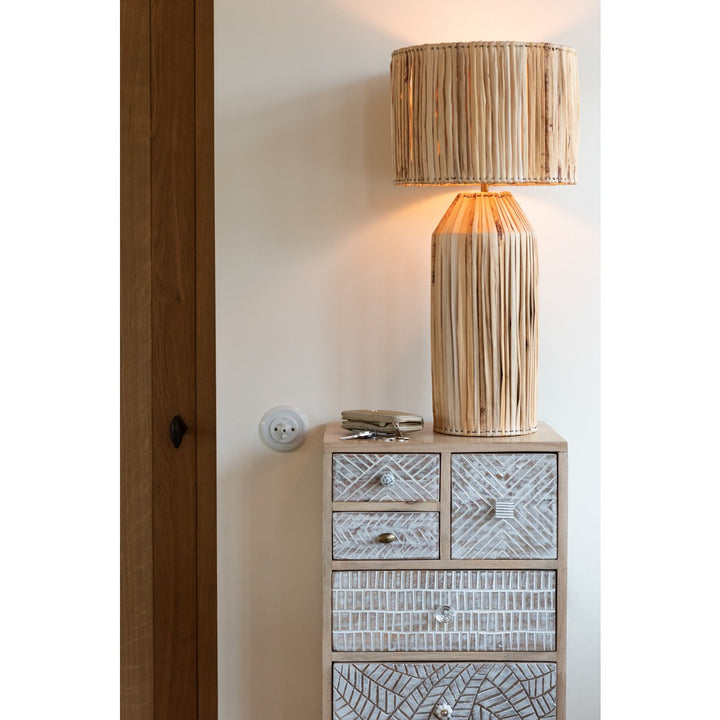 Lampe ABAT JOUR Feuilles De Bananier 