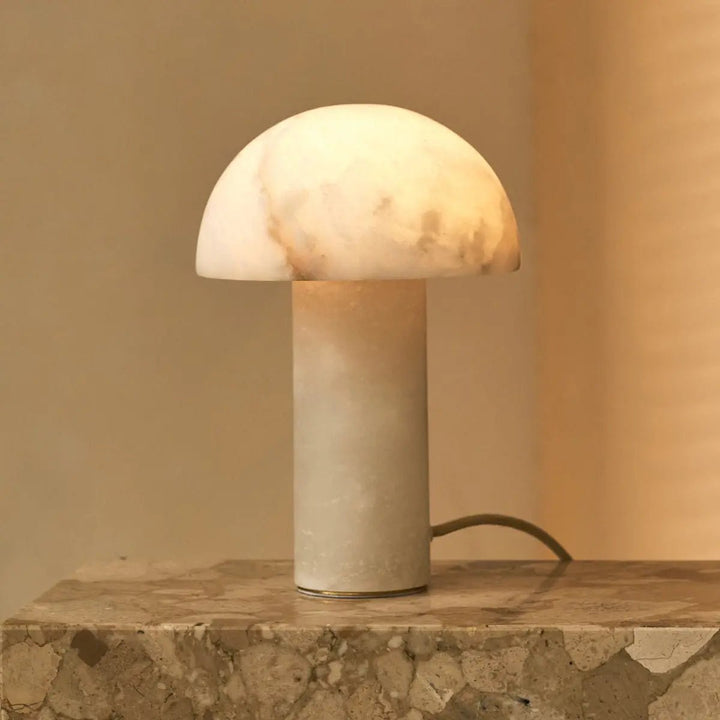 Lampe Champignon en Albâtre naturel