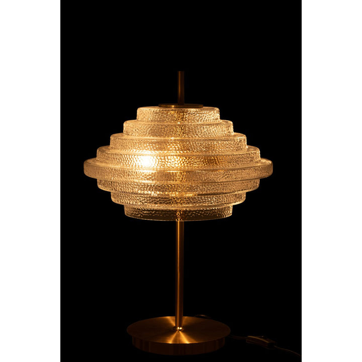 Lampe De Table LED Or Metal/Verre 