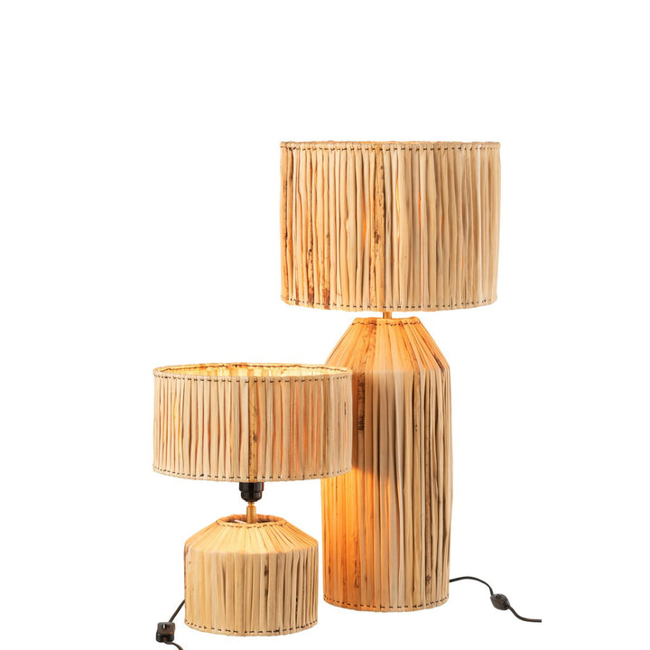 Lampe Feuilles De Bananier Nature 