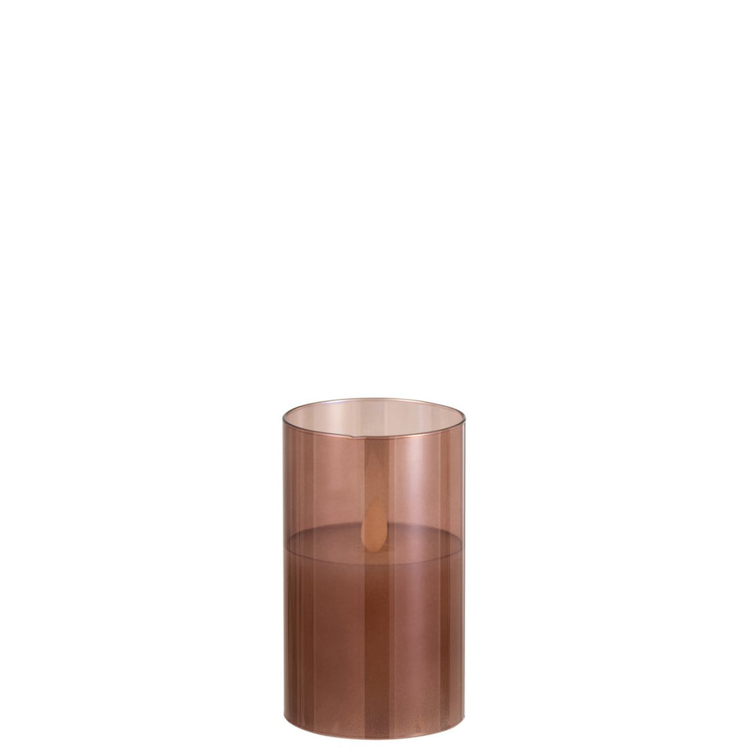 Lampe Led Brillante Verre Brun