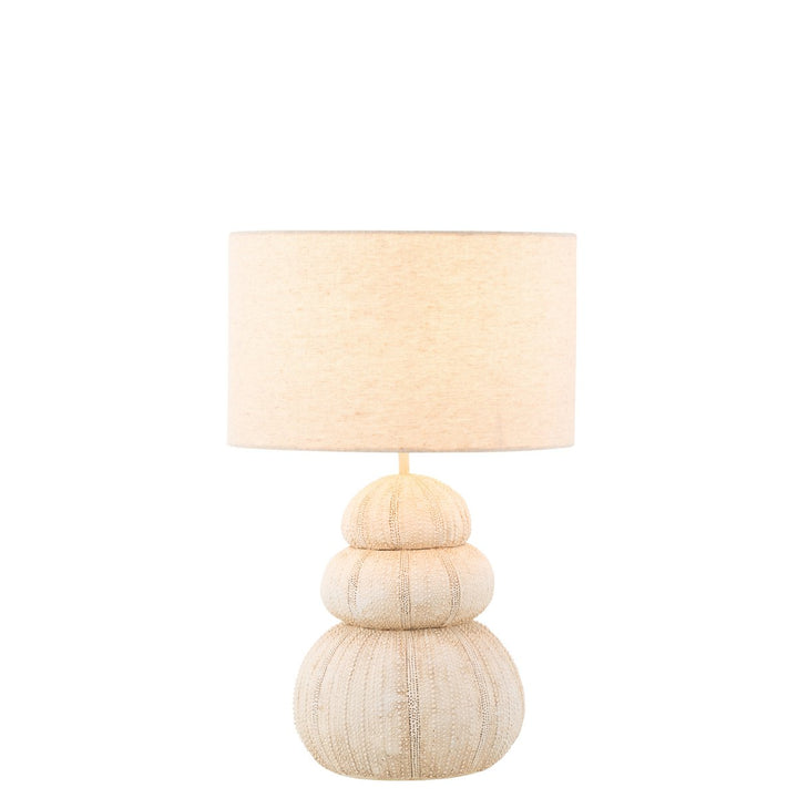 Lampe  Oursin - polyersine - beige