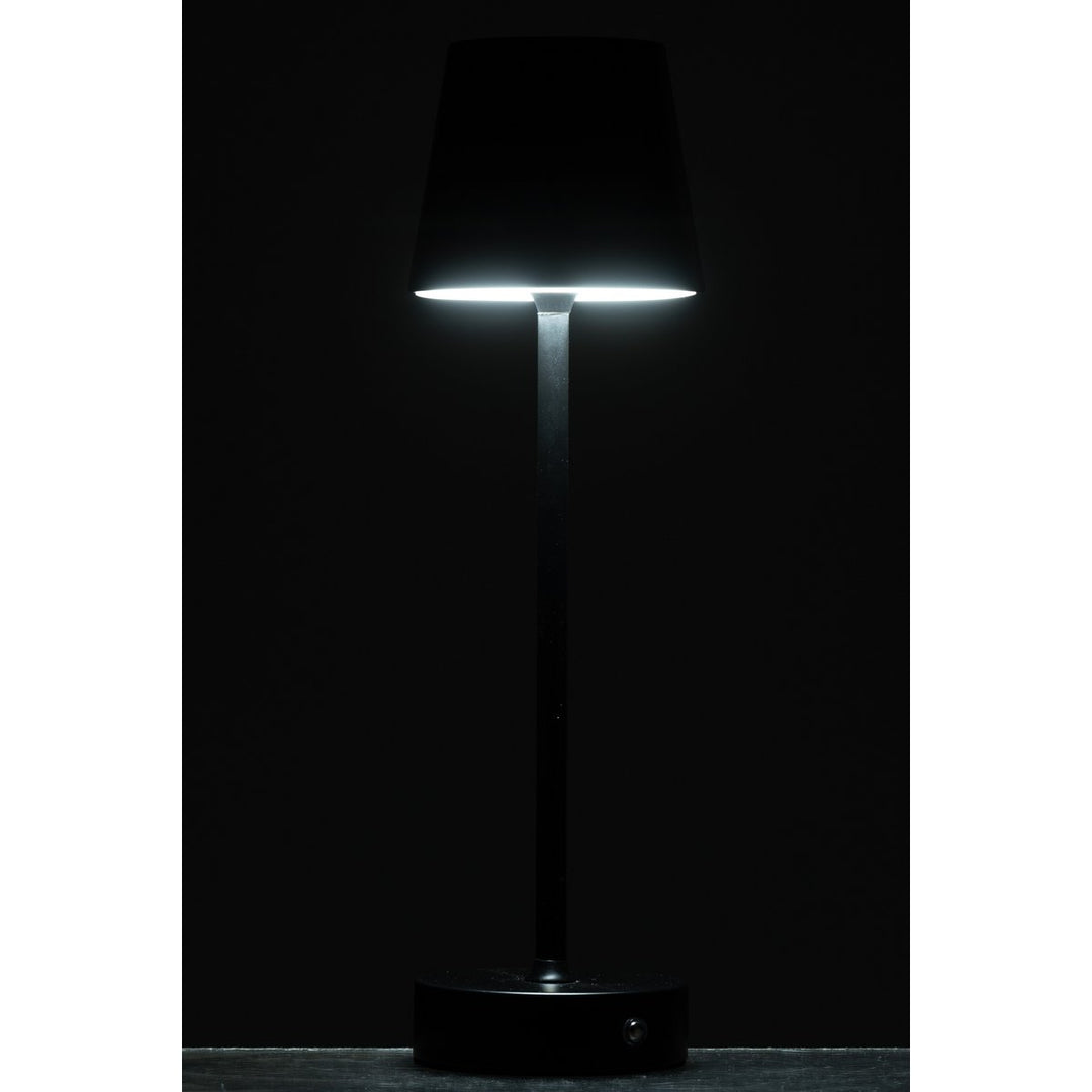 Lampe  RECHARGEABLE de table J-Line Goa Metal Black
