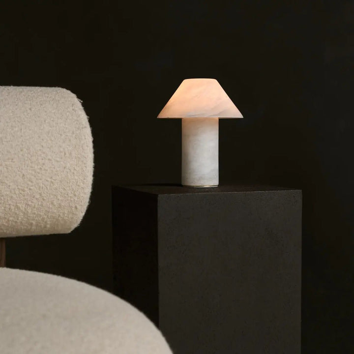 Lampe  chevet en Albâtre naturel 