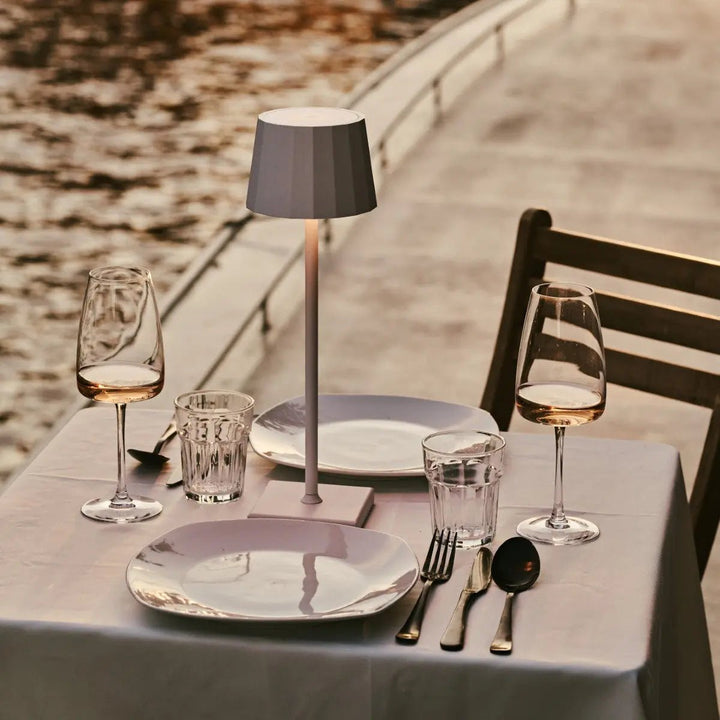 Lampe de Table Rechargeable William blanche pour terrasse