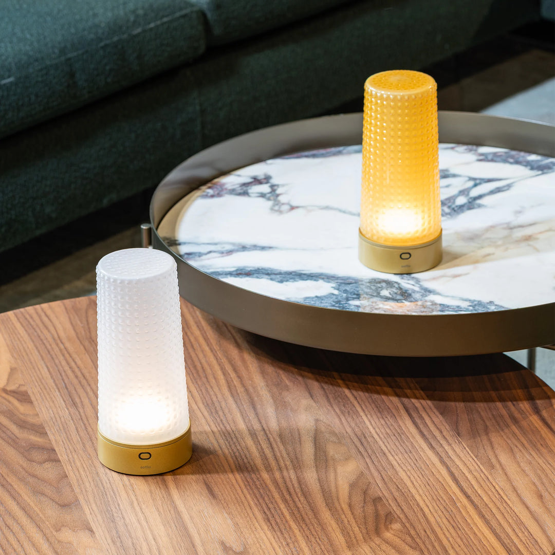 Lampe de Table Sans Fil Soffio par Zafferano - Rechargeable pour horeca