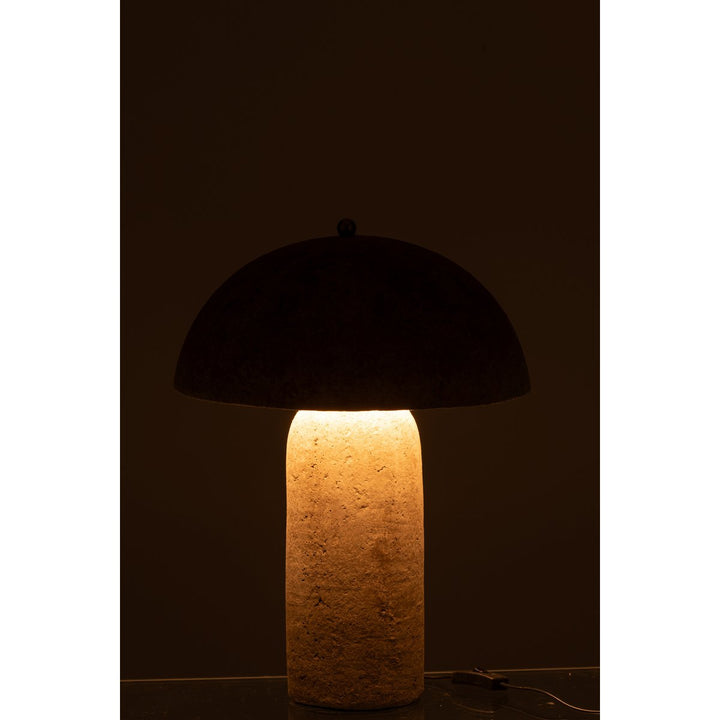 Lampe  de chevet Champignon Papier Mache Beige 