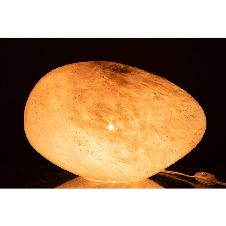 Lampe de chevet bDany Ovale Verre Rose 