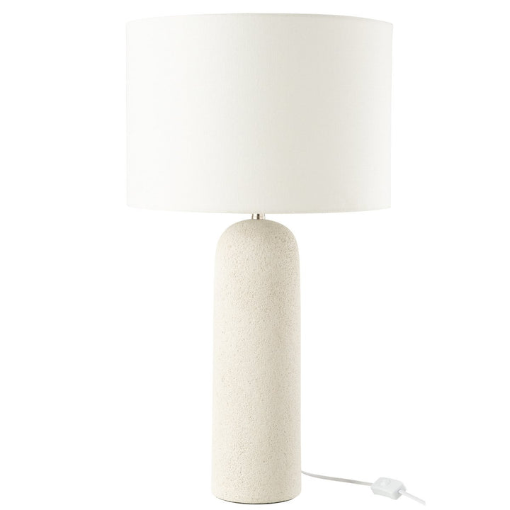 Lampe de table  Isla  en terre cuite blanche